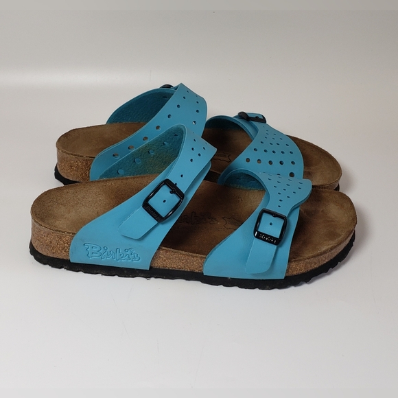 Birki's by Birkenstock Freeport Perforated Blue Sandal Size 37 - Picture 6 of 10